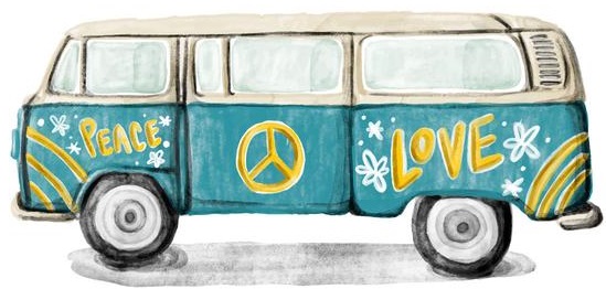 Solo-hippie-bus